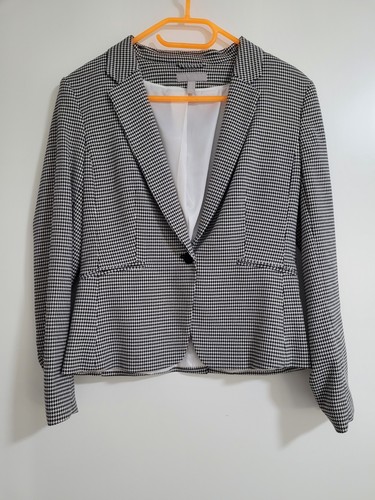 Blazer damen w - s/w, kariert