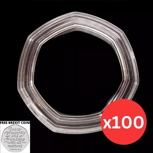 100x 50p münzkapseln direkte - 50p,