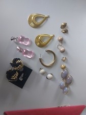 6 Ohrringe Konvolut Mode Frau Mädchen  Teile Basteln Modeschmuck Sammeln Alt+neu