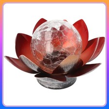 Lotusblume Solar LED Gartenlicht Mini mit einer warmweißen LED, Solarpanel und A