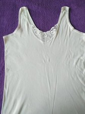 Neu! Da.Unterhemd Gr.48/50 Wie 46! weiß BW Spitze Nahtlos⚠️S.MAß!