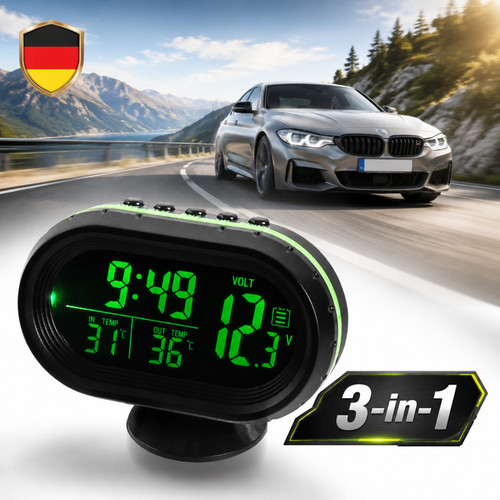 Auto lcd digitaluhr mini - auto,