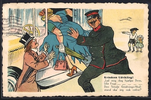 Künstler chauffeur schiebt - künstler-ak,