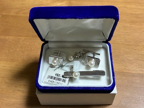 Silber perlen krawattennadel - perlen, &