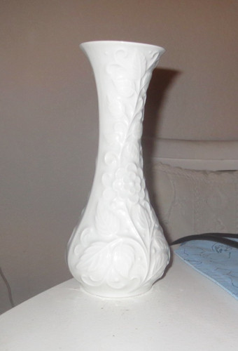 Weiße porzellan vase - porzellan,