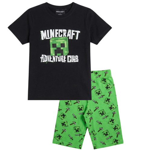Minecraft kinder pyjama kurzer - kinder,