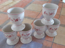 Villeroy & Boch Val Rouge 6 Eierbecher auf Fuß fast wie neu