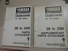 Yamaha Außenborder 2 3 4 5 6 8 9.9 15 20 25 PS 1990-1991 Teilekatalog parts list