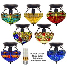 Tiffany Stil Deckenlampe 16