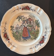 Sarreguemines Obernai XXL Servierteller Kuchenplatte Rund 34 cm Neuwertig