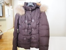 Laurèl Daunenjacke mit Kapuze und Echtfell Gr. 36 braun