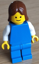 Lego Figur Haare braun lang Post pln077  Frau Minifigur Zubehör 6622