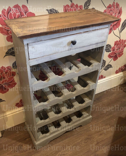Rustikaler weinschrank shabby - rustikaler,