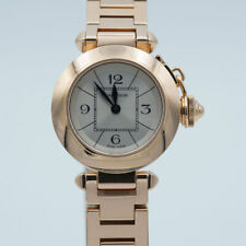 CARTIER PASHA QUARTZ DAMEN UHR 27MM 18K 750 GOLD 3133 ROSE GOLD 95 GR.