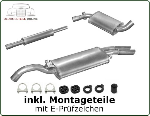 Auspuffanlage für golf 2 - vw,