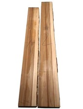 1x Satin Nussbaum Holz Amberbaum 132x16-19cm x 48mm #2