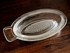 Obstreibe Apfelreibe Babykost Rohkost VINTAGE-Reibe aus Glas Glasreibe 1950er J.