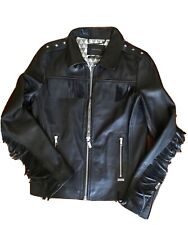 Maison Scotch Leder Jacke Gr.S