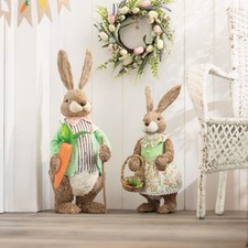 Rustikal  Stroh  Osterhase