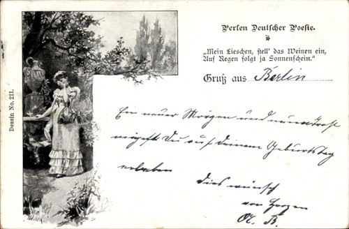 Junge frau steht - junge, einem
