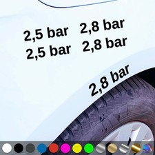 Tire pressure sticker tire air