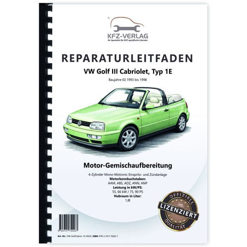 Golf cabrio 1e - vw,