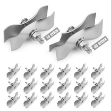 10/20stk Mobilzaun Verbinder Verbindungsschellen 42*42mm Metall Bauzaunschelle