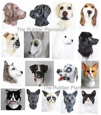 Latex Katze & Hund Maske