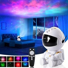 LED Sternenhimmel Lampe Projektor Astronaut Galaxy 360°Kinder LED Nachtlicht USB