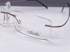 Silhouette Brille Herren Damen Braun Flex Eckig