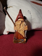 Holzkunst Figur Rübezahl  Zwerg Erzgebirge Schnitzkunst Tradition Handwerk