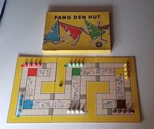 DDR Spiel " Fang den Hut " Würfelspiel Brettspiel Hütchenspiel 60er Jahre in OVP