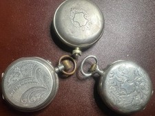 🔴 Uhren Taschenuhr Silber