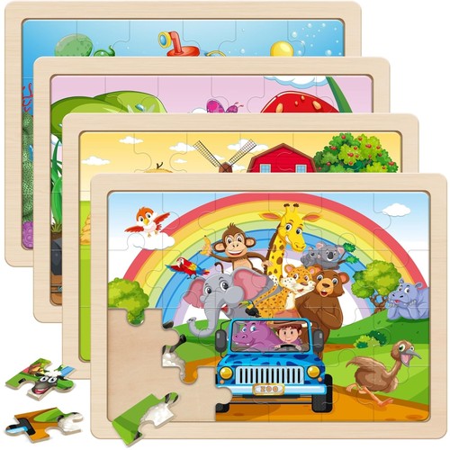 Kinder holzpuzzle tiere - kinder,