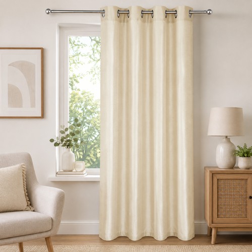 Gardine mit ösen - mit, blickdicht