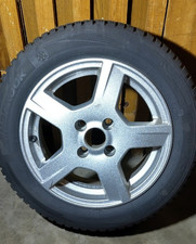 4 Winterräder auf Alufelge mit Hankook-Winterreifen 165/65 R14 79T - gebraucht