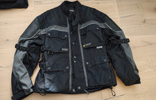 Motorradjacke Double Speed, Codura by DuPont, schwarz, Größe 56/XL