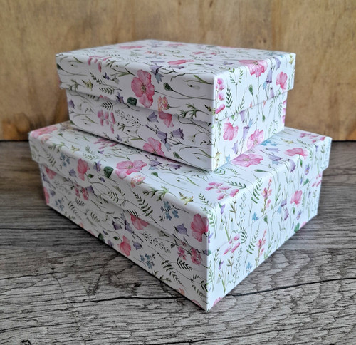 Geschenkbox karton papier 2er - geschenkbox,