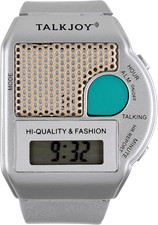 Sprechende Armbanduhr Silber