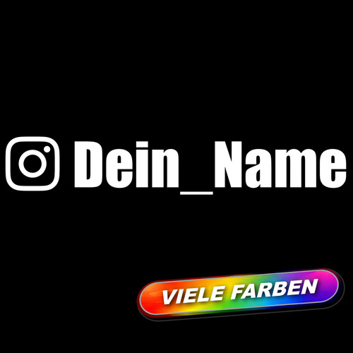 Instagram name aufkleber - instagram,