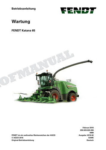 Fendt katana feldhacksler - fendt,