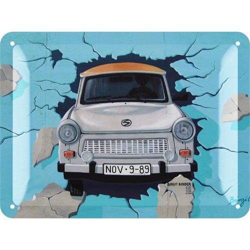 Lanolu blechschild trabant - blechschild,