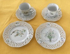 Burg Lindau Feines Porzellan 2x 3-er Set