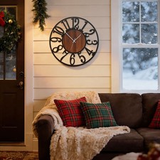 Wanduhr Metall Industrial