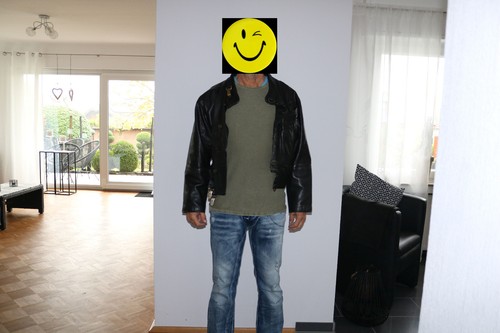 Herrenlederjacke retro - herrenlederjacke.,