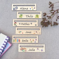 Lesehilfe personalisiert mit Lineal - Geschenk für Schulkind Einschulung 2025