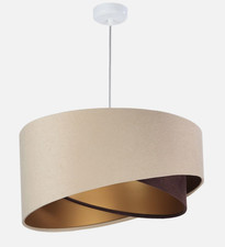 Pendelleuchte Stoff Schirm in