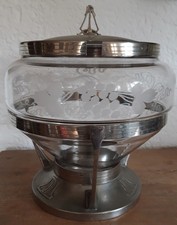 Jugendstil Bowle aus Metall