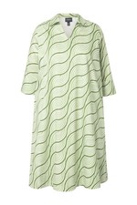 Ulla Popken Damen große Größen Kleid A Linie Hemdkragen 3 4 Arm Taschen 837740