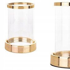 Goldener Glas Kerzenständer